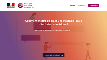 Cliquez pour agrandir page accueil site inclusion numérique